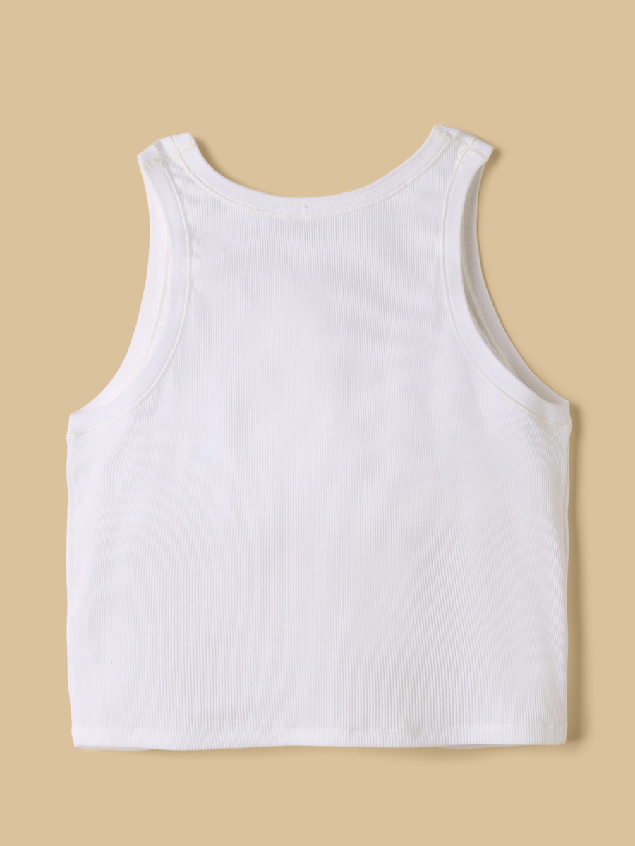 Ribbed Sleeveless Tank Top