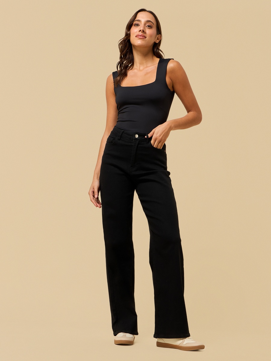 Square Neck Sleeveless Bodysuit