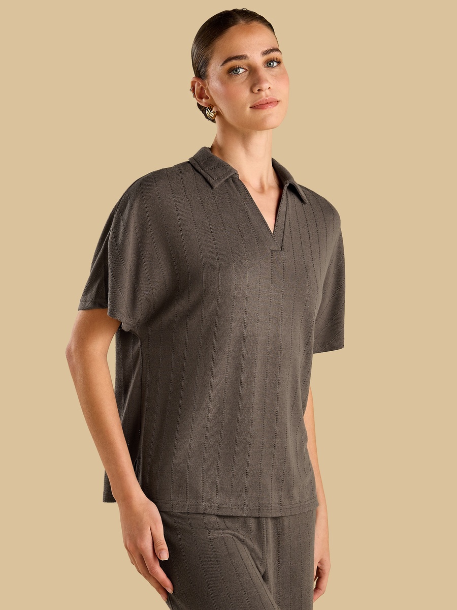 Pointelle Textured Top