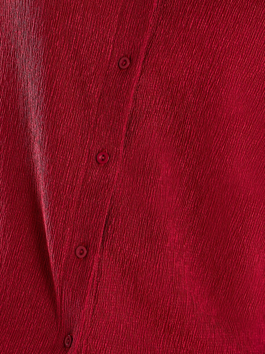 Textured V-Neck Top