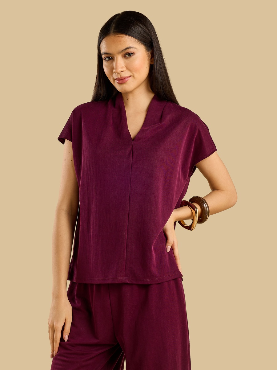 Sand Wash V-Neck Top