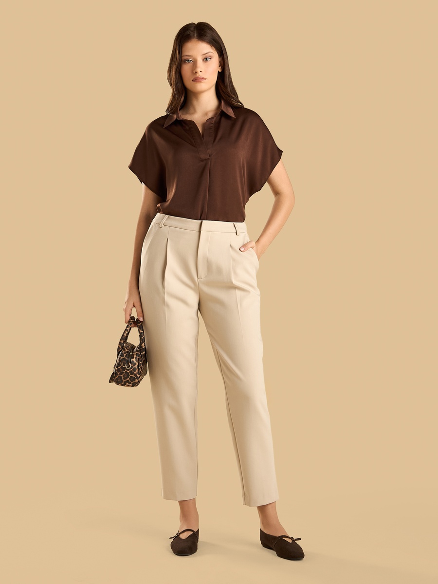 Jersey Polo Top