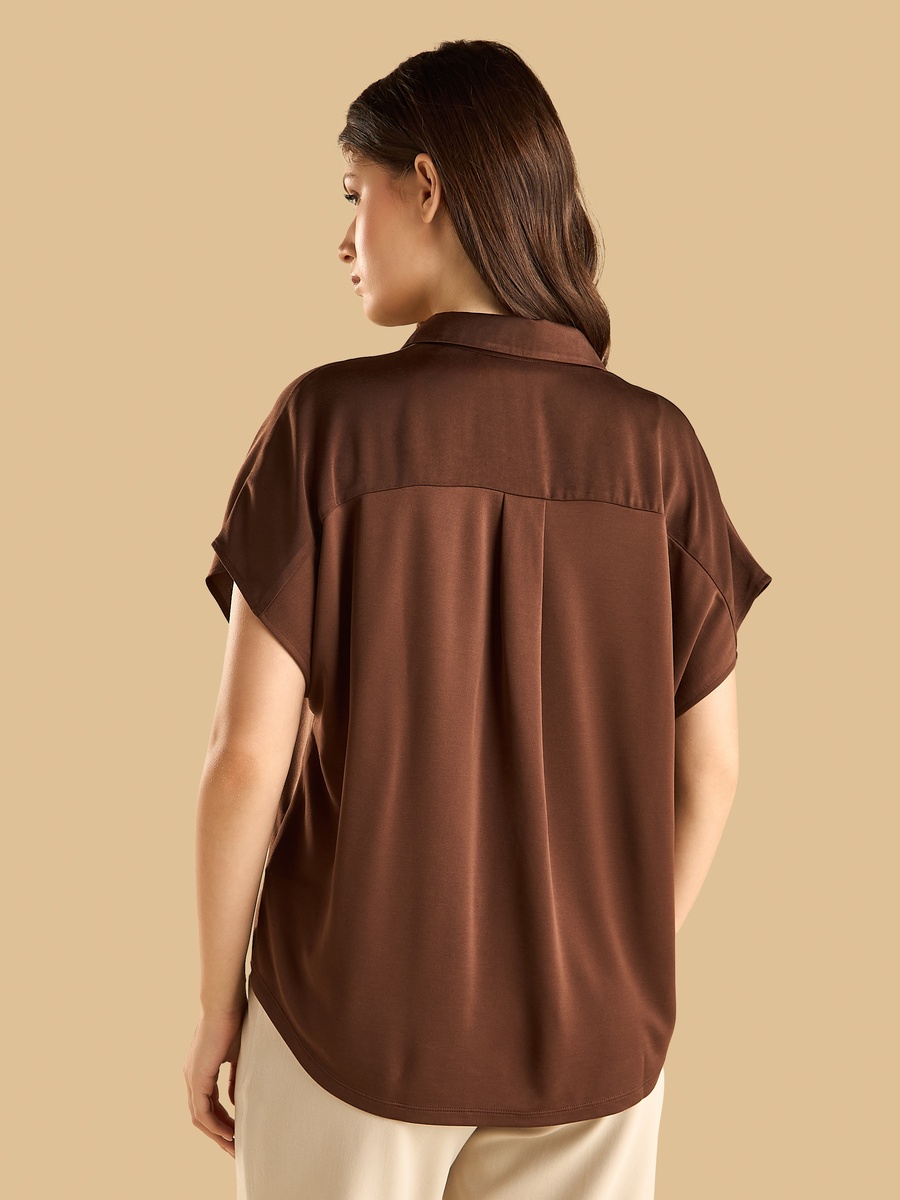 Jersey Polo Top