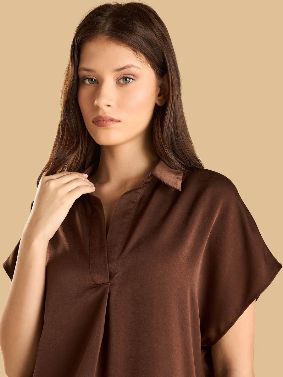 Jersey Polo Top