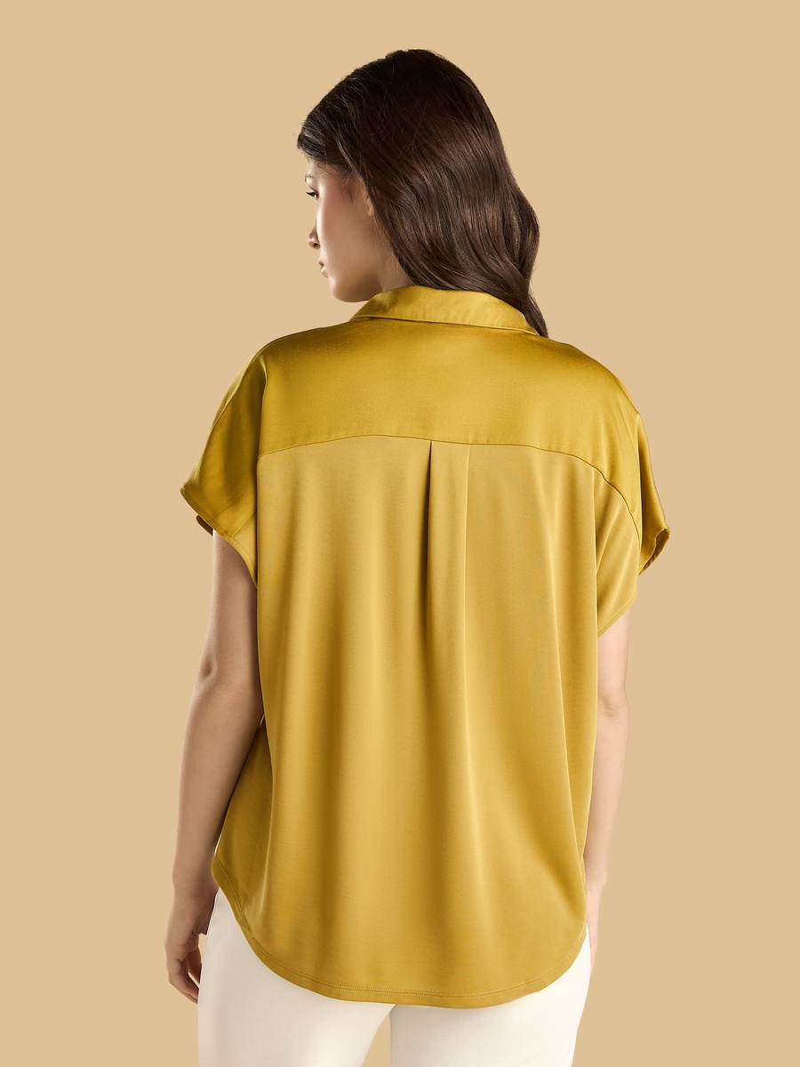 Jersey Polo Top