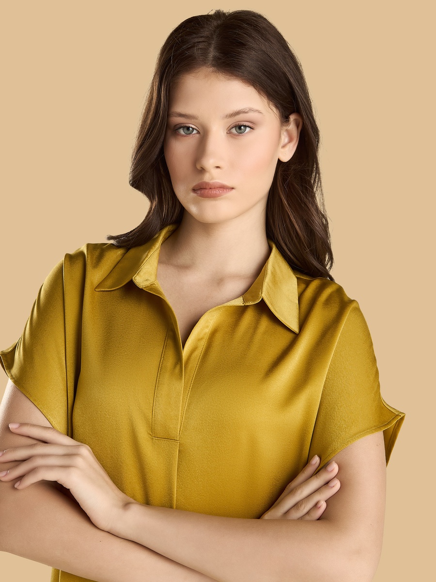 Jersey Polo Top