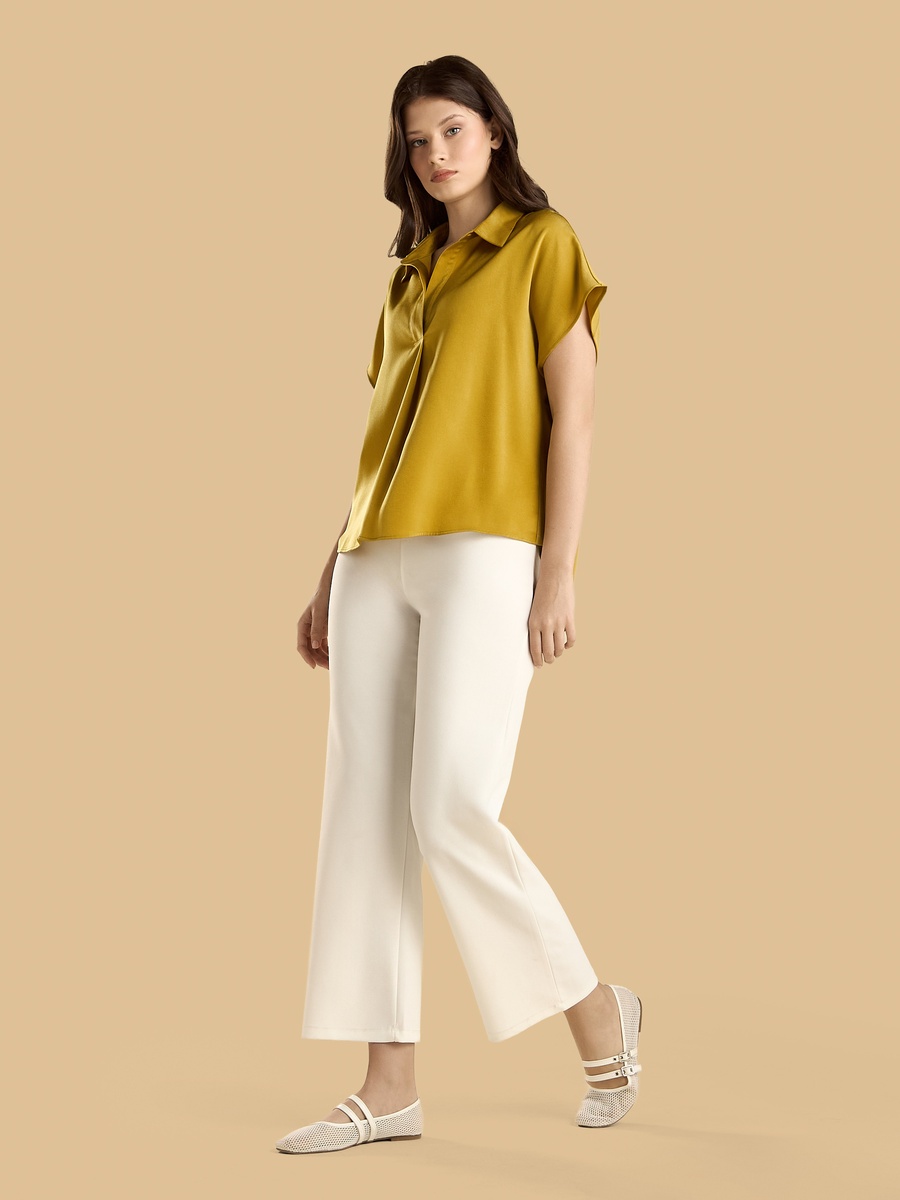 Jersey Polo Top