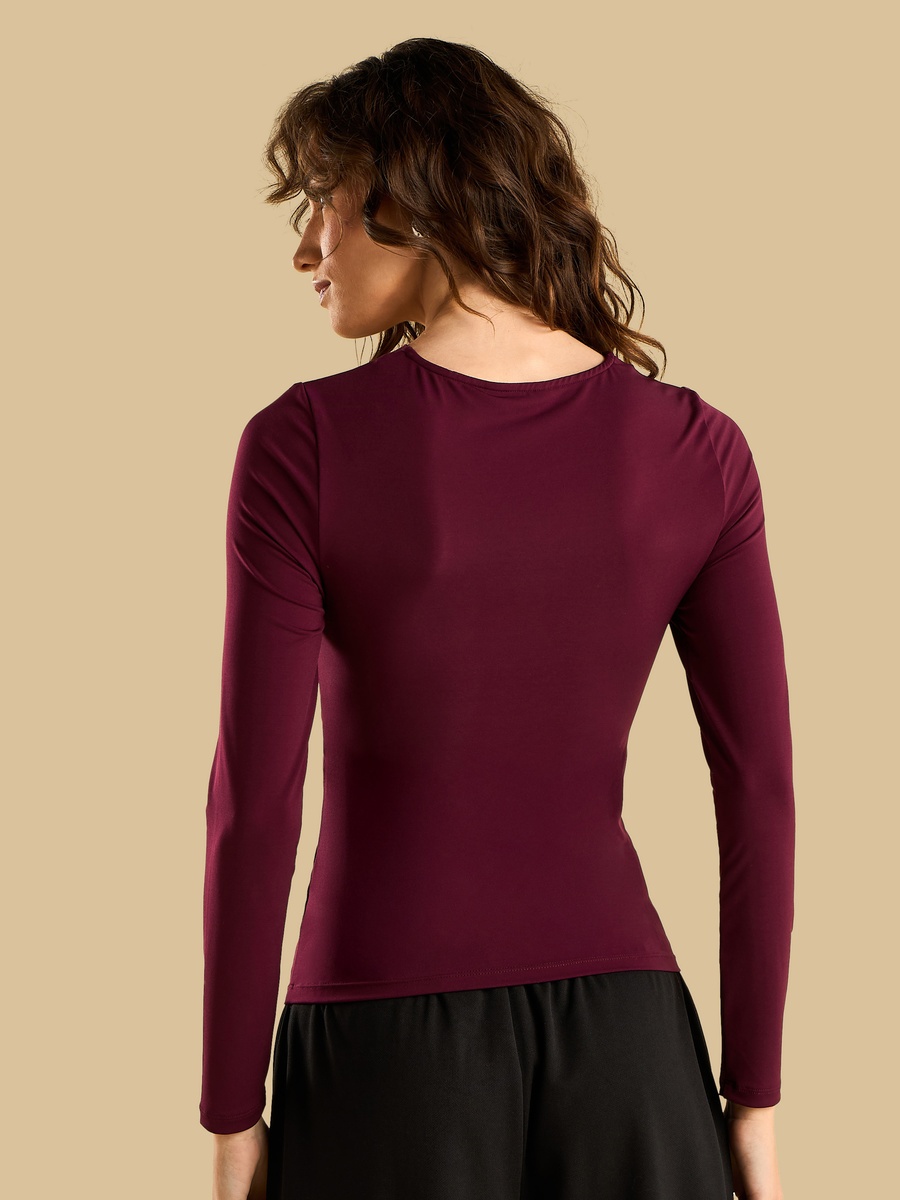 Ruched V-Neck Top