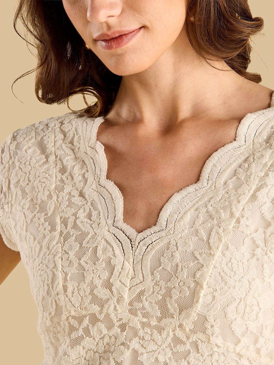 Lace V-Neck Top