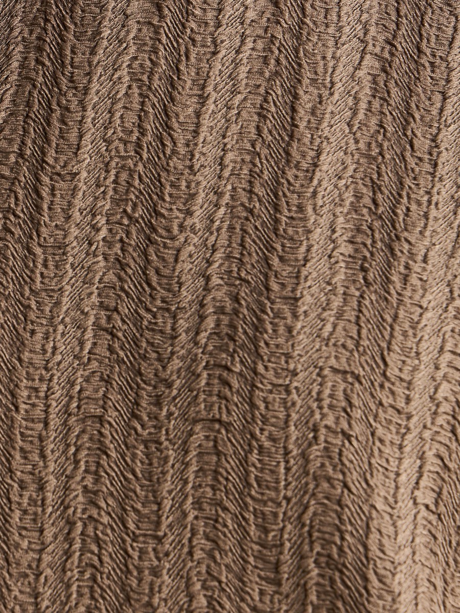 Textured Top with Extended Sleeves