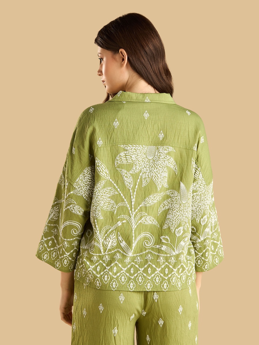 Rubber Embroidered Top