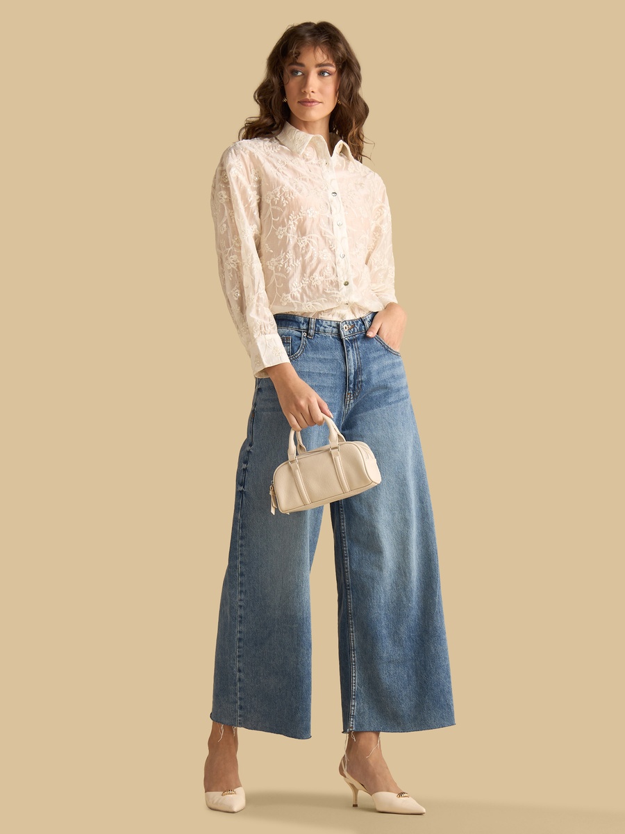 Floral Embroidered Shirt