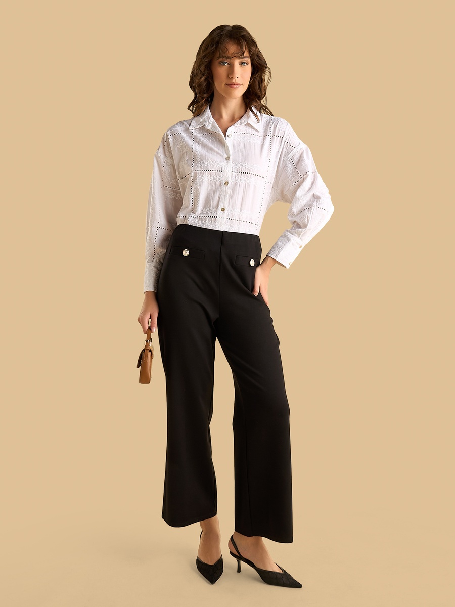 Embroidered Oversized Shirt