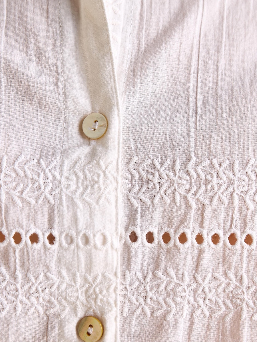 Embroidered Oversized Shirt