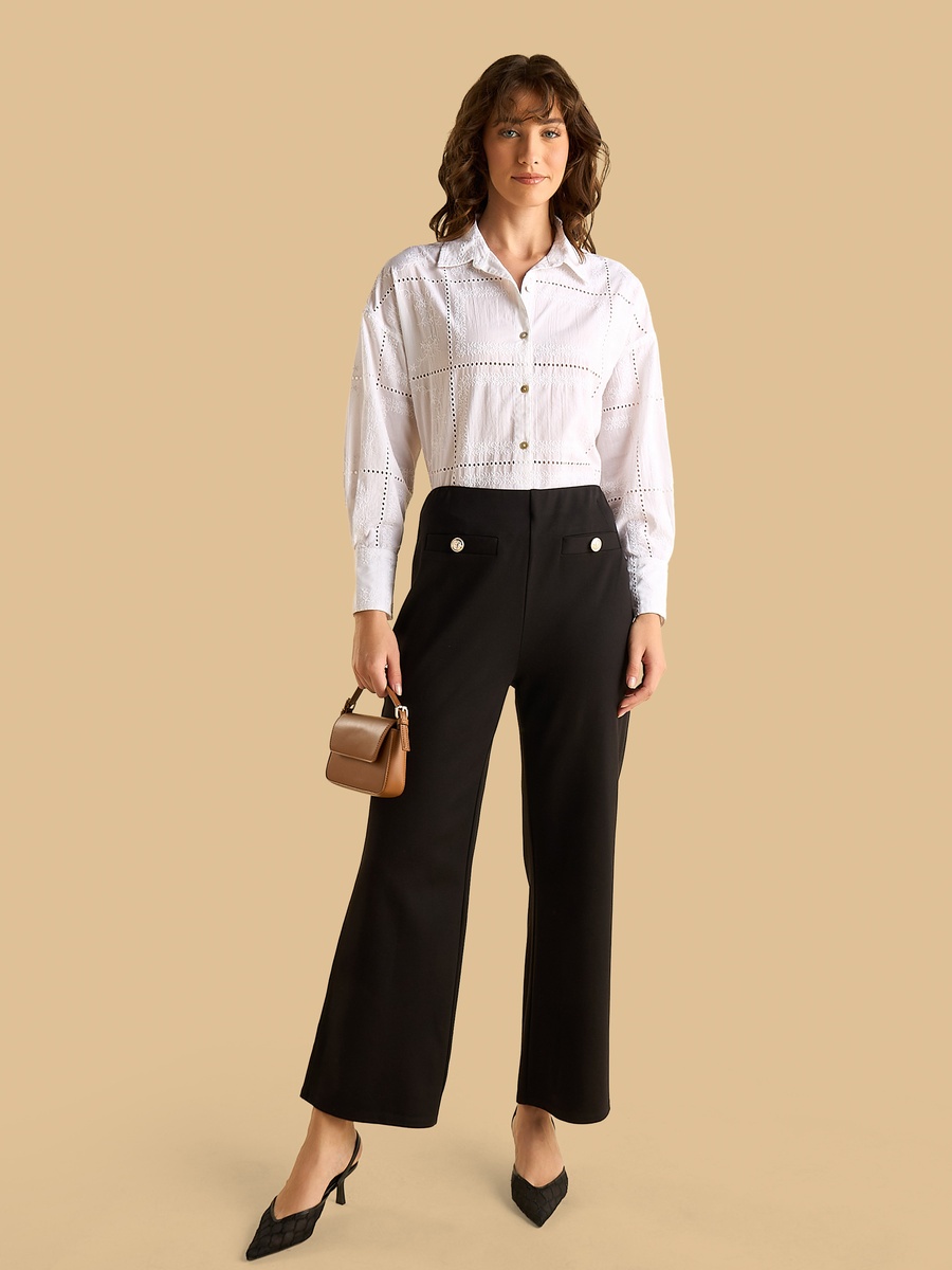 Embroidered Oversized Shirt