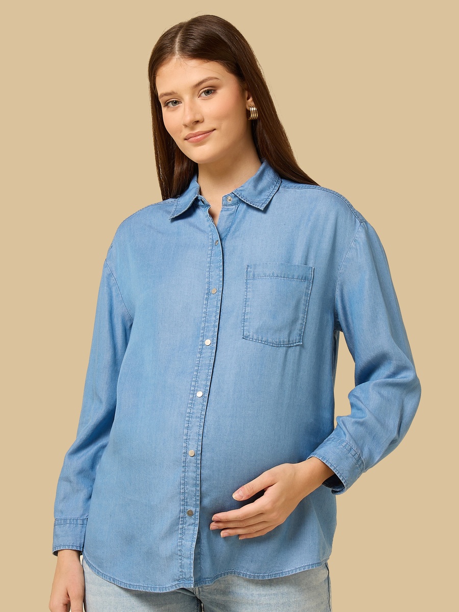 Maternity Denim Shirt