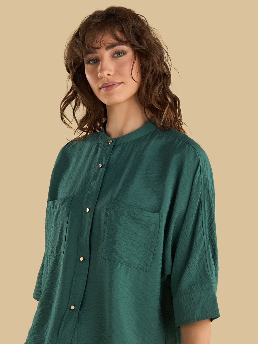 Mandarin Collar Shirt