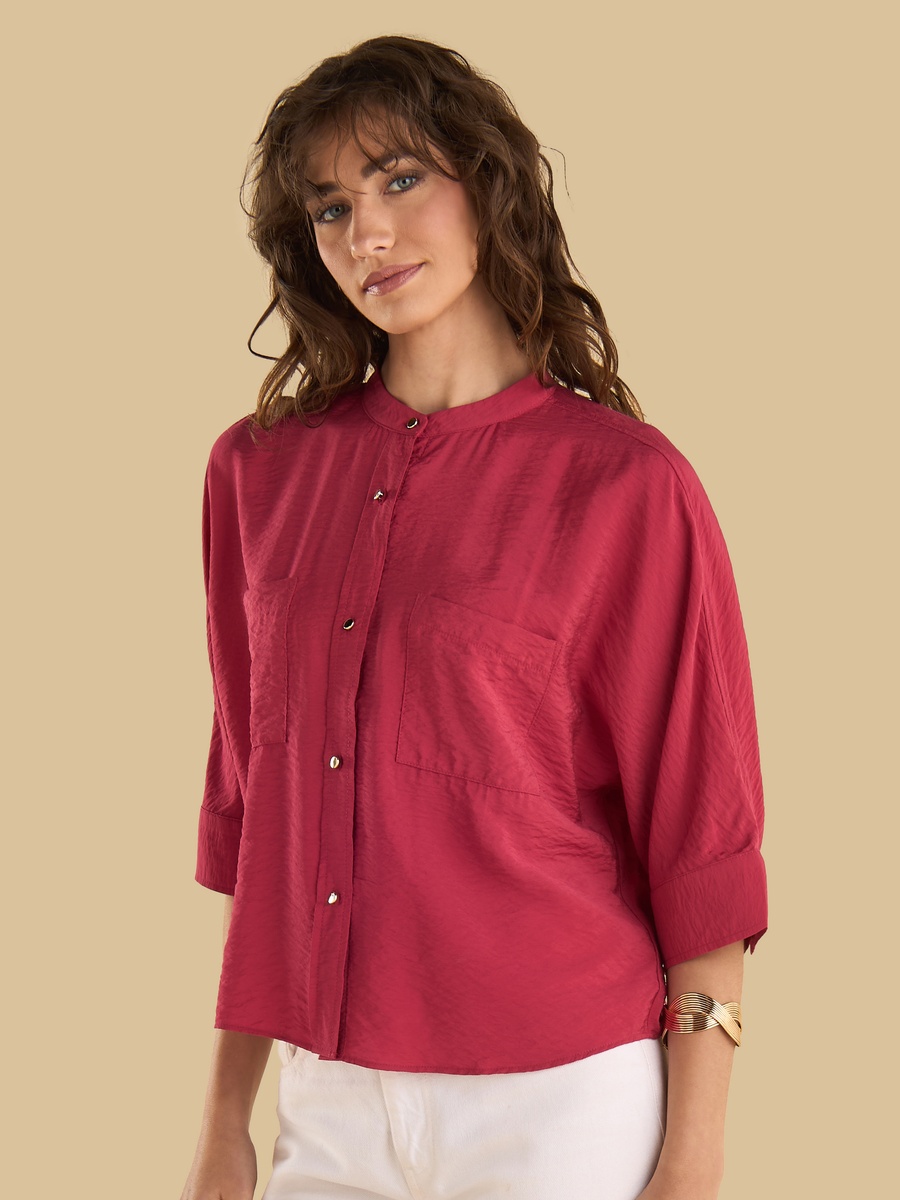 Mandarin Collar Shirt
