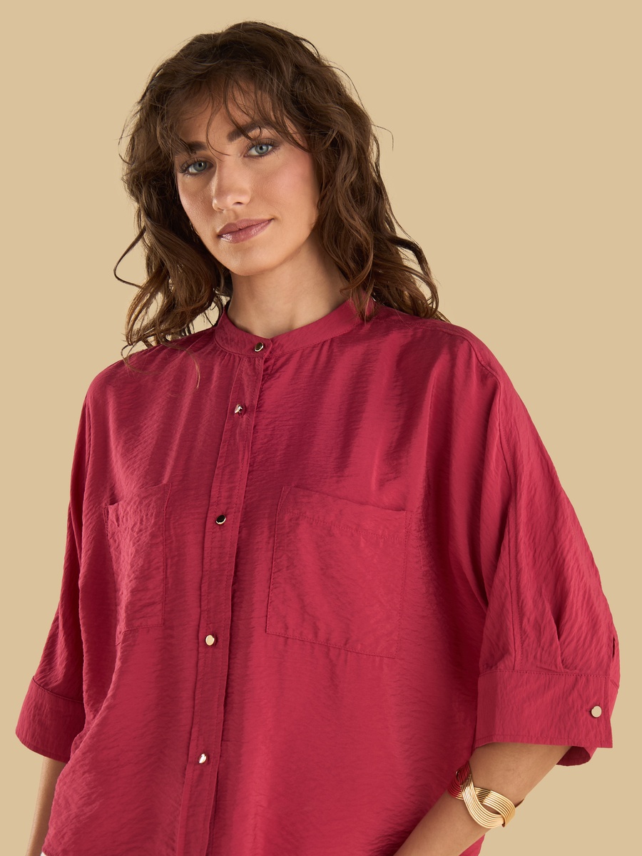 Mandarin Collar Shirt