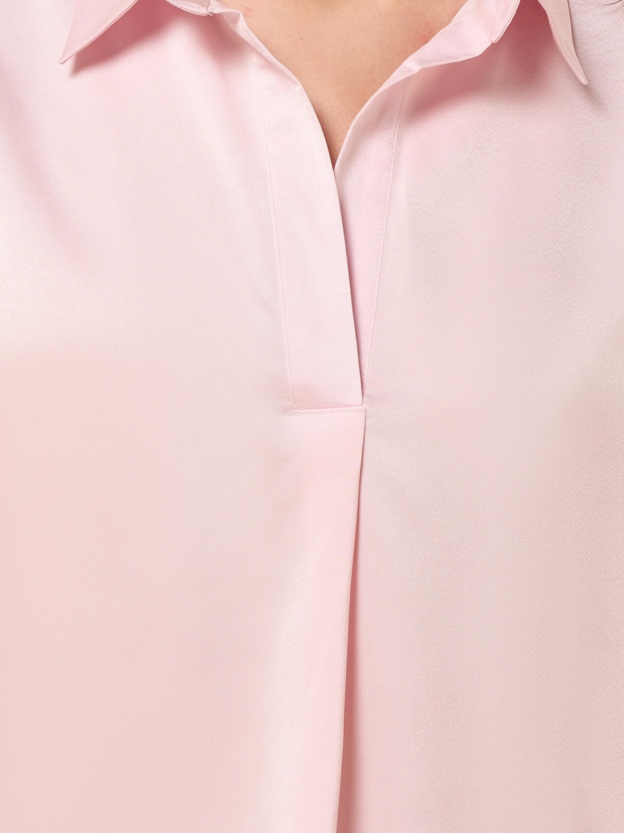 Satin Top with Extended Sleeves