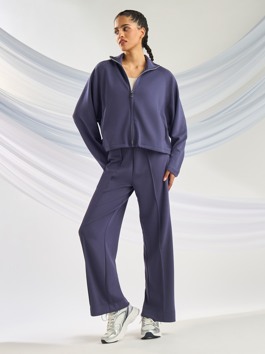 Pintuck Modal Wide Leg Pants