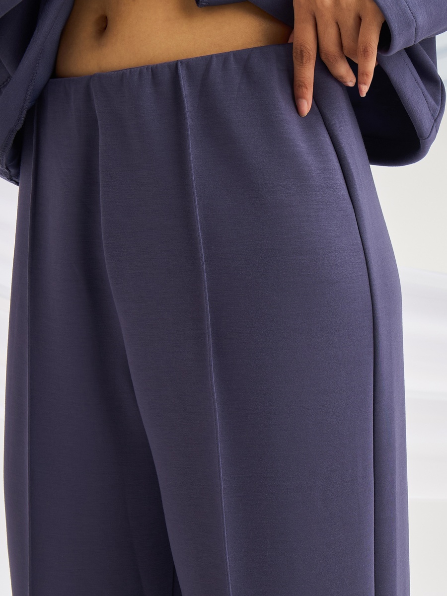 Pintuck Modal Wide Leg Pants