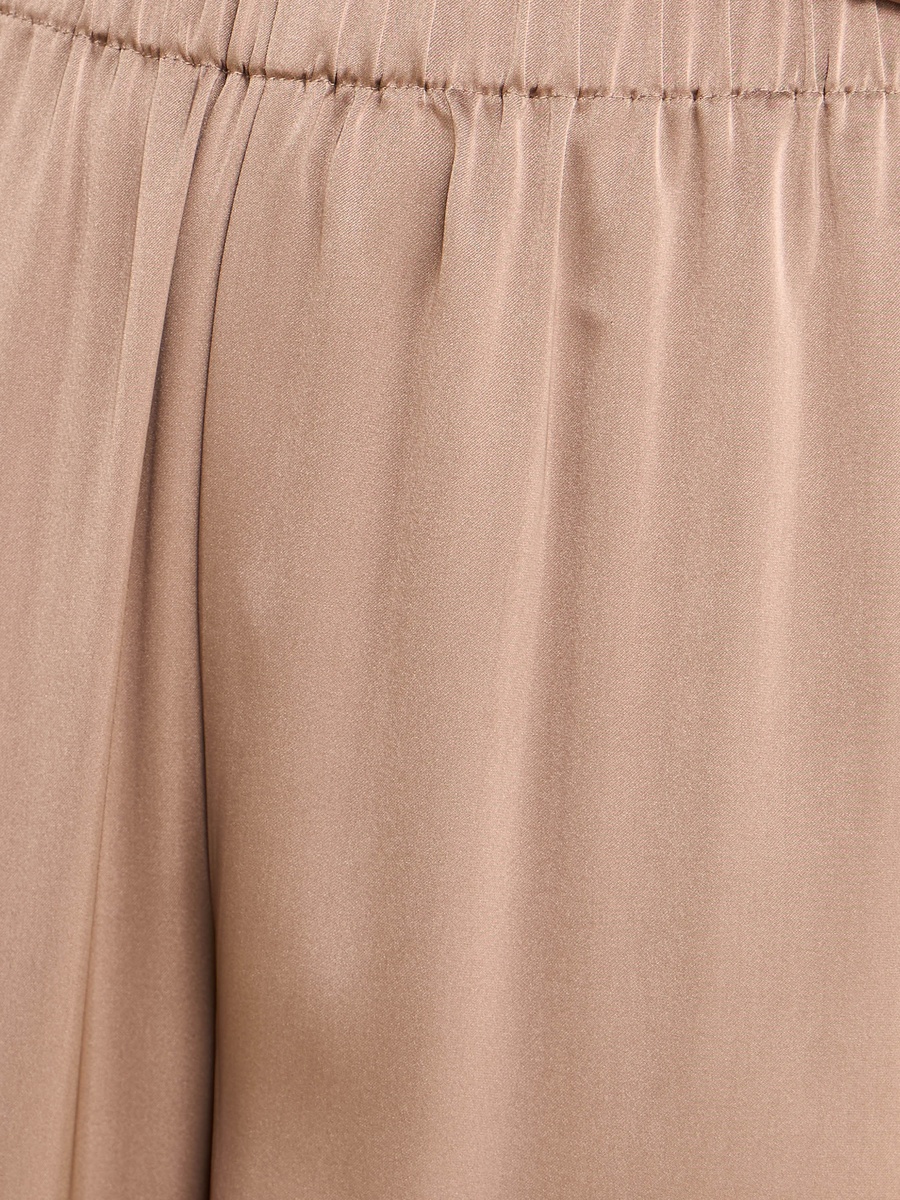 Embellished Satin Wide Leg Pants