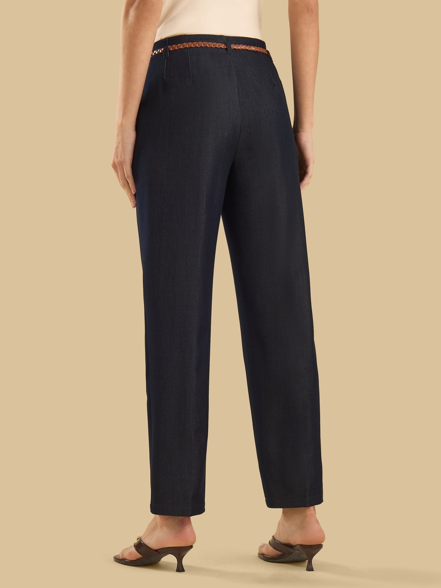 Tapered Pants With Belt