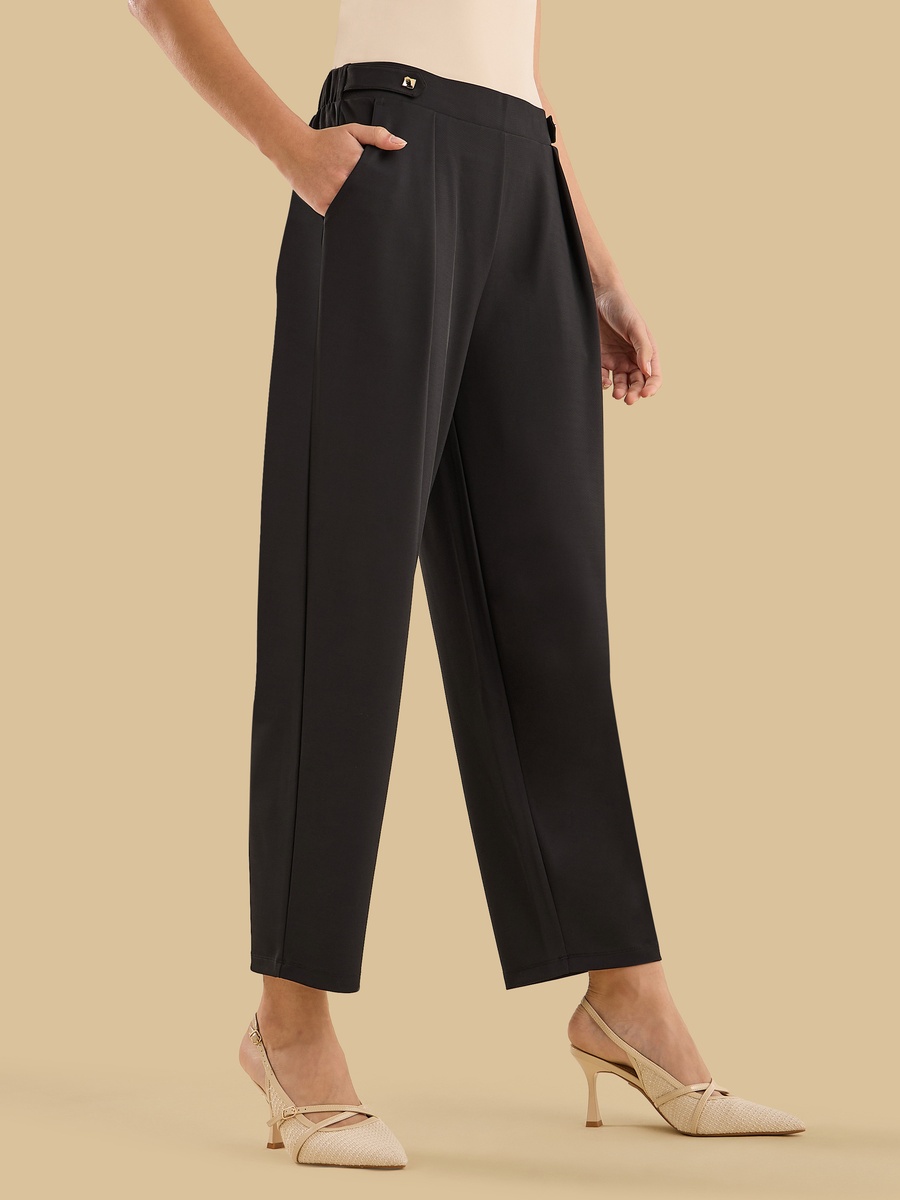 Side Tab Wide Leg Pants