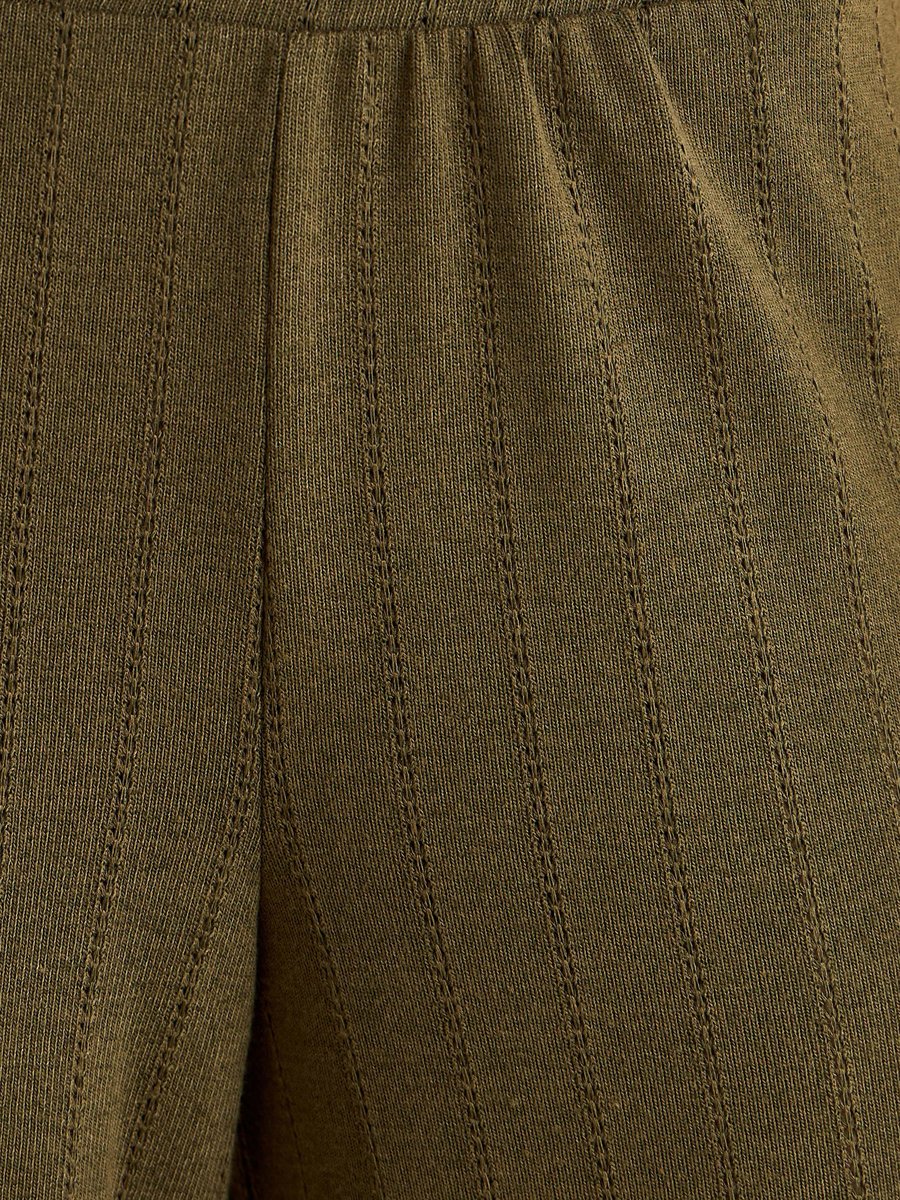 Pointelle Wide Leg Pants