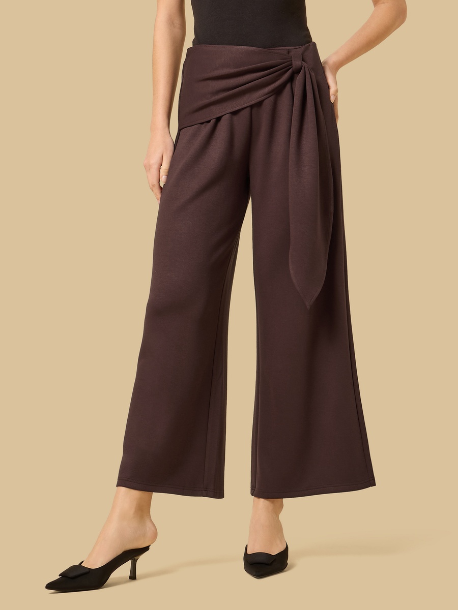 Tie Front Wide Leg Pants