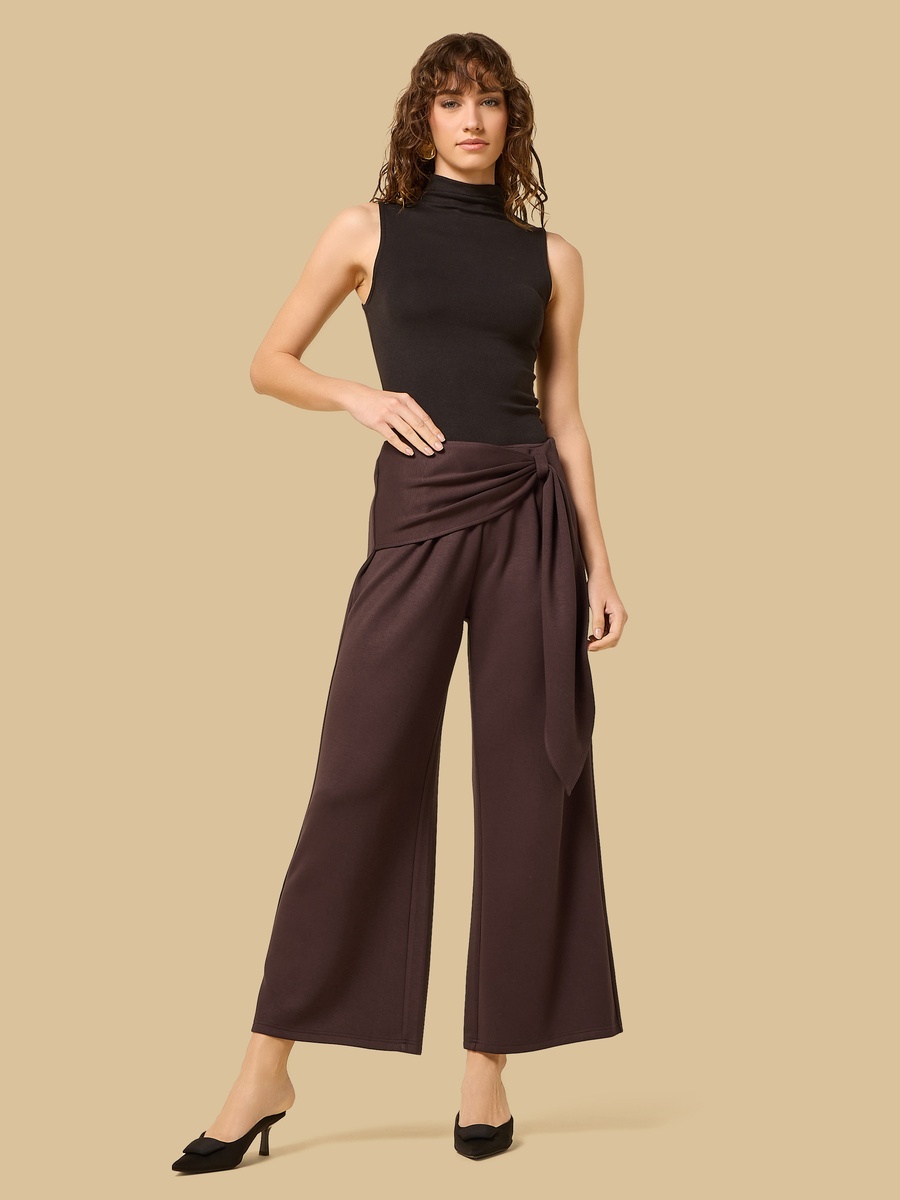 Tie Front Wide Leg Pants