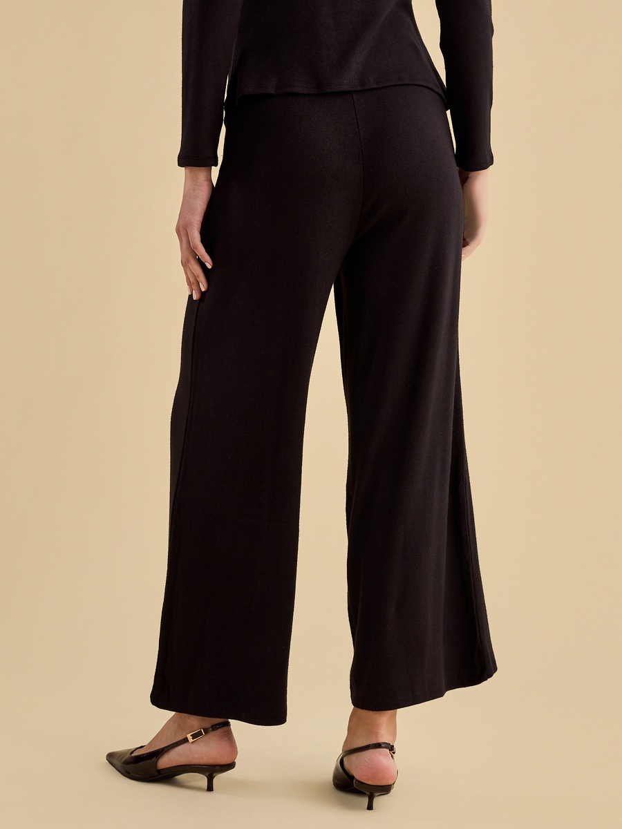 Pintuck Wide Leg Pants