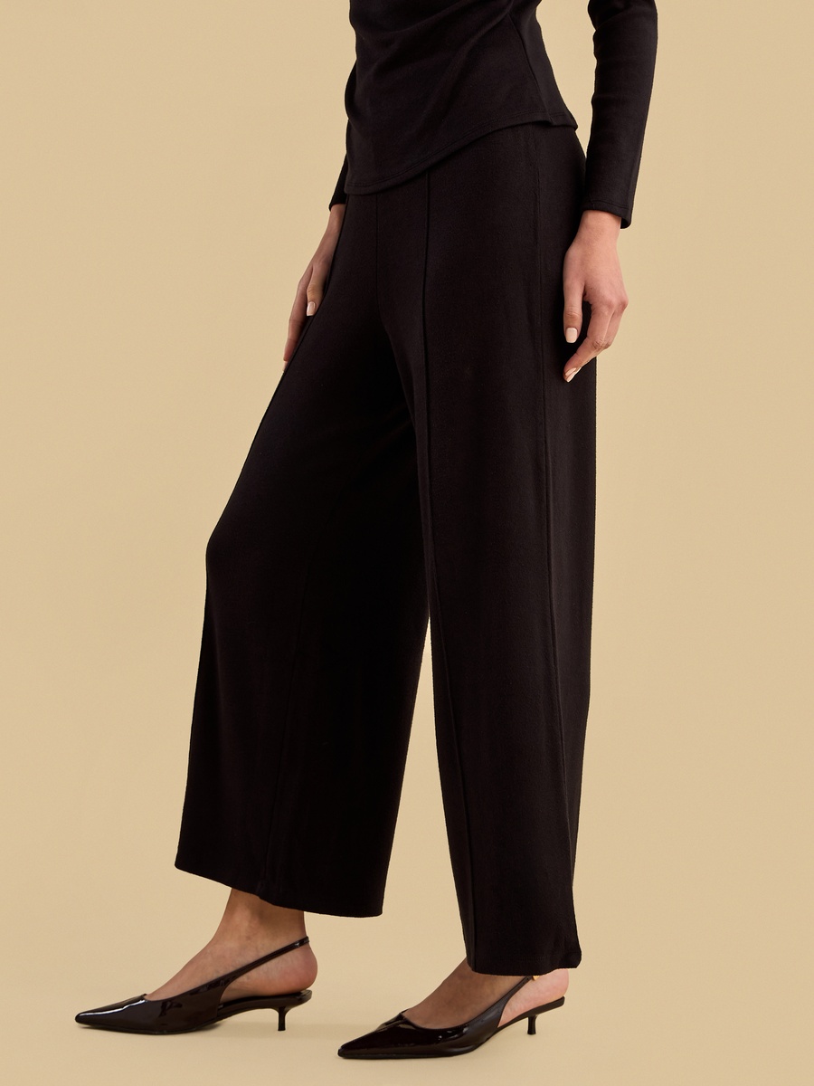 Pintuck Wide Leg Pants