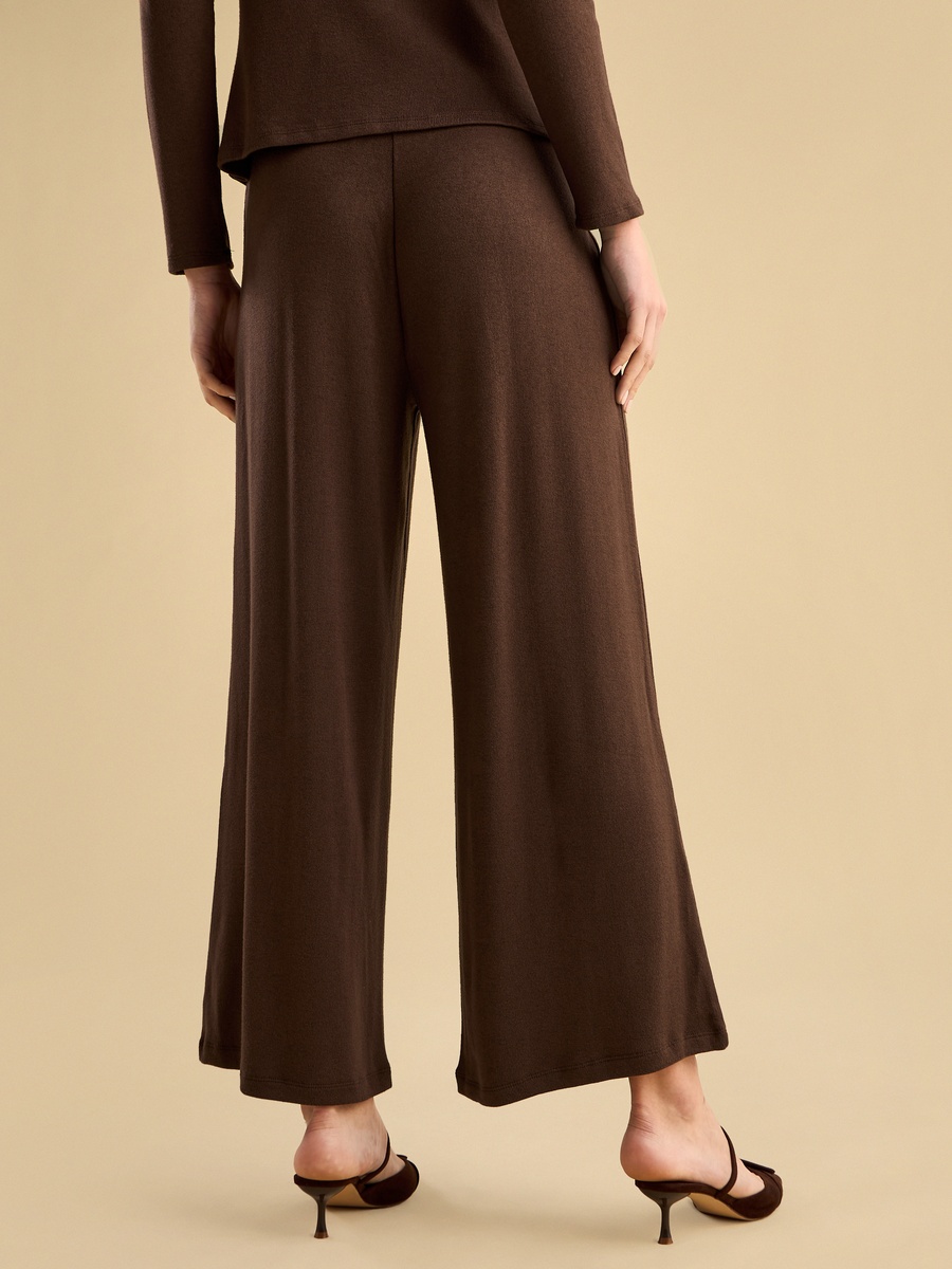 Pintuck Wide Leg Pants