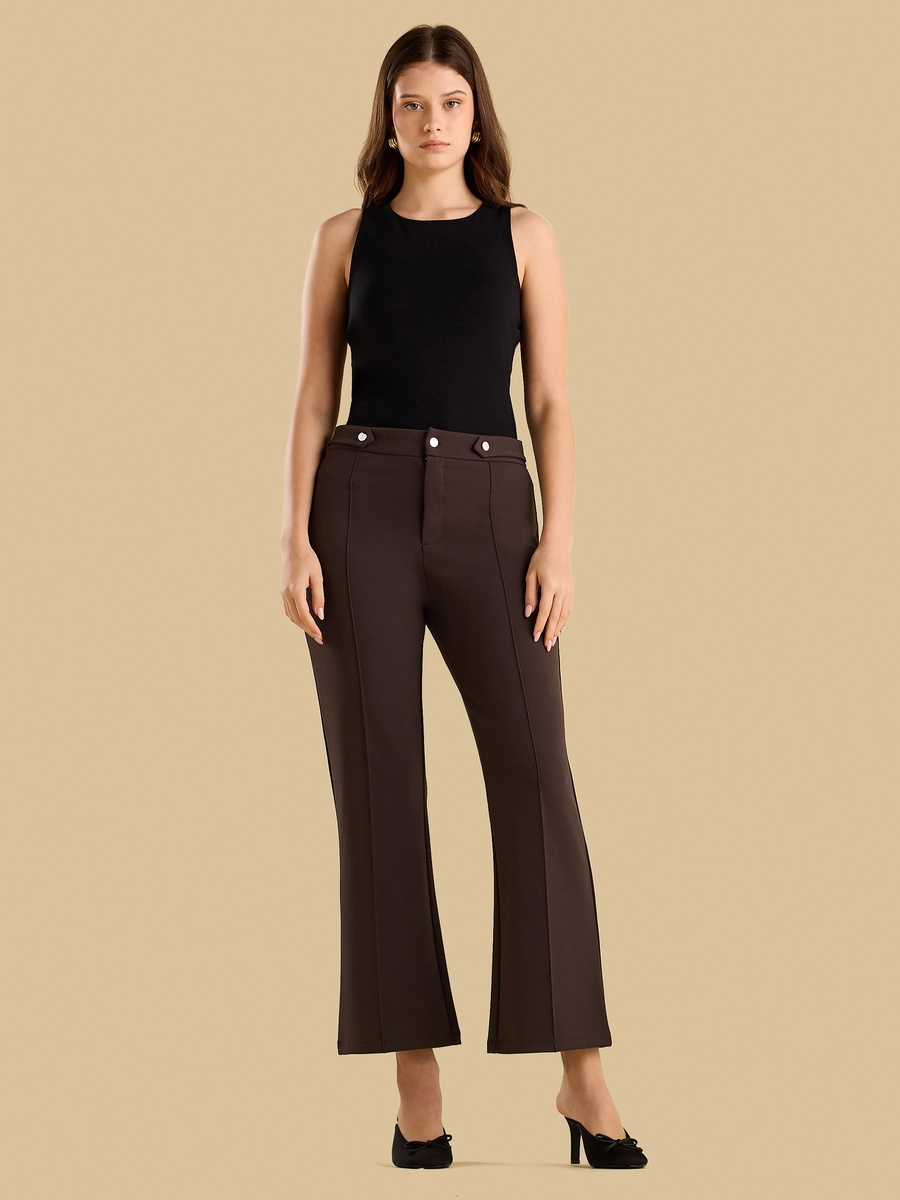 Wide Leg Pants with Centre Seam