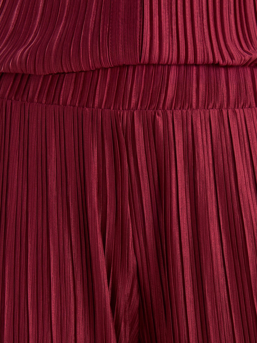 Plisse Wide Leg Pants