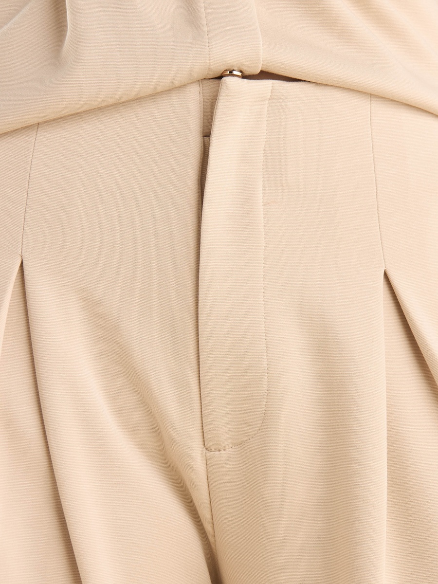Pleated Wide Leg Trousers