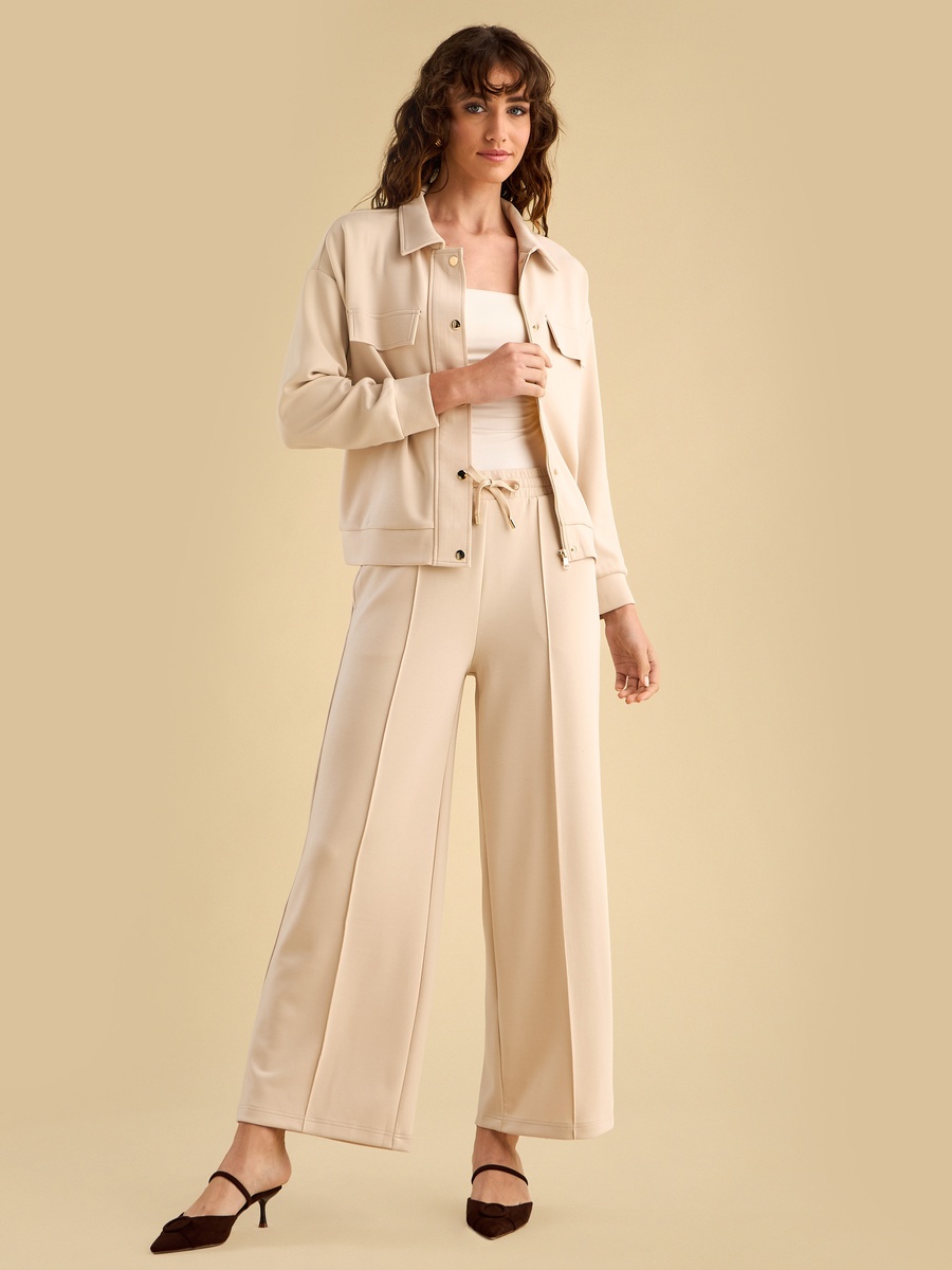 Centre Seam Wide Leg Modal Pants