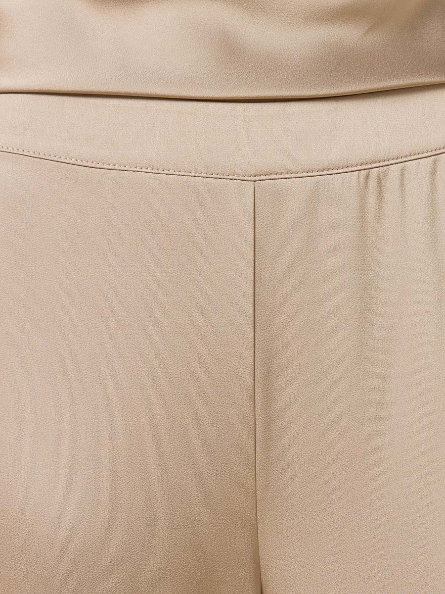 Pleated Satin Harem Pants