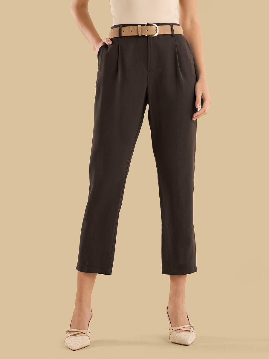 Belted Tapered Pants