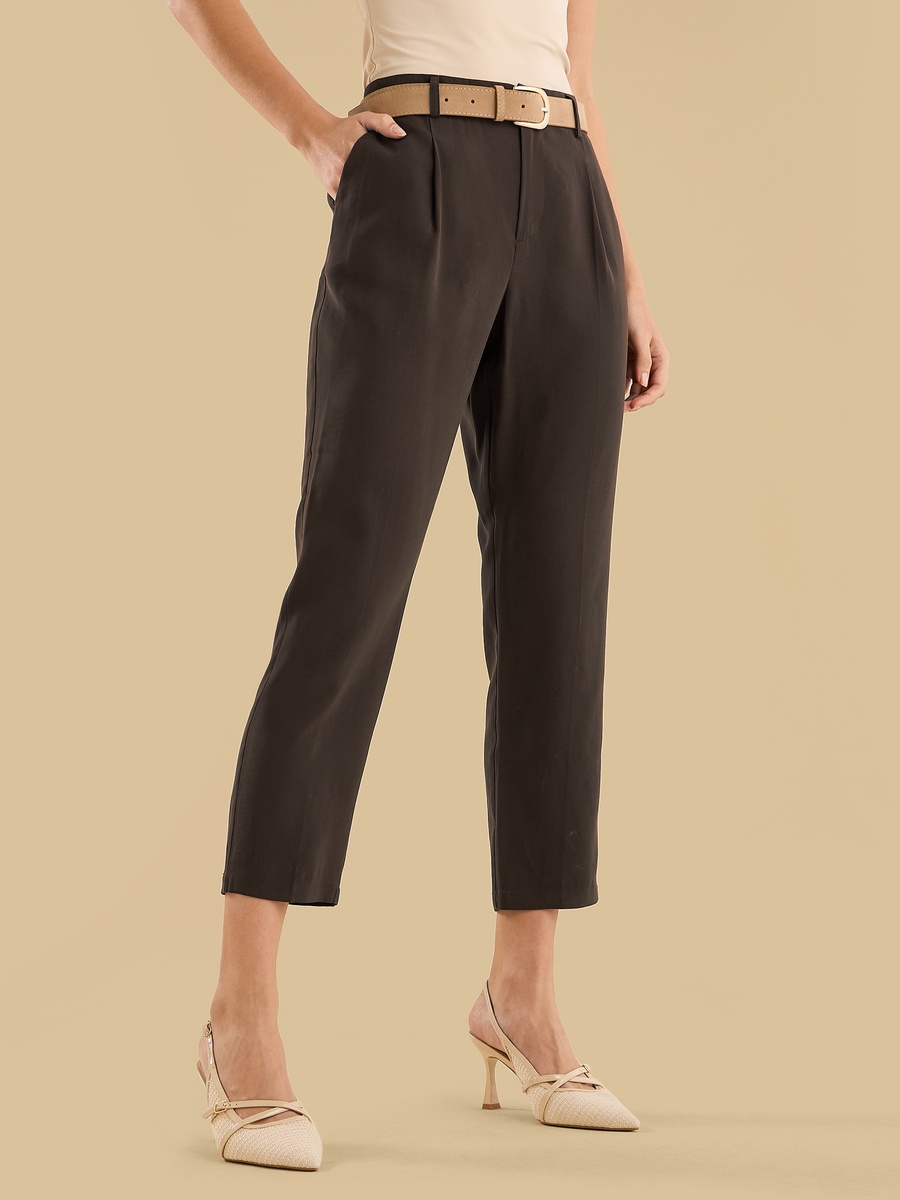 Belted Tapered Pants