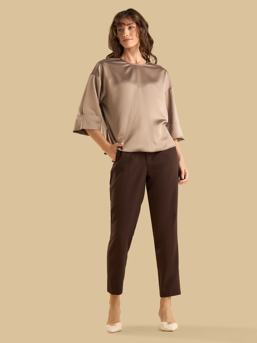 Pintuck Tapered Pants