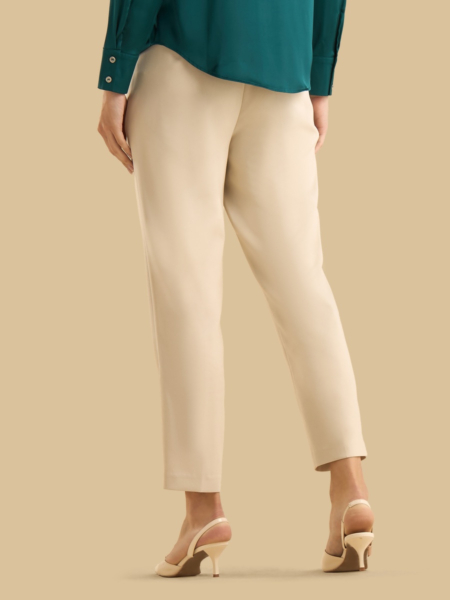 Pintuck Tapered Pants