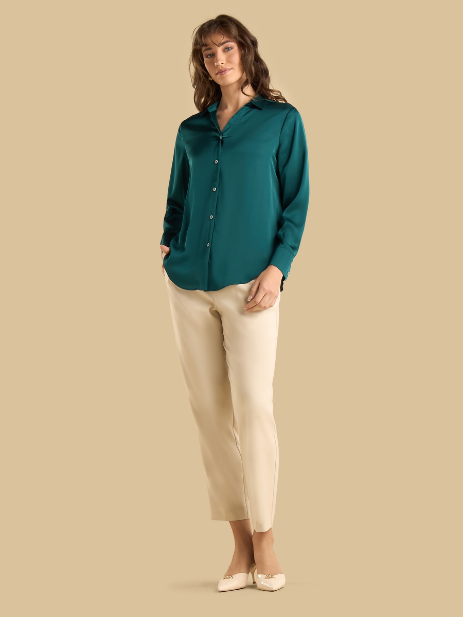 Pintuck Tapered Pants
