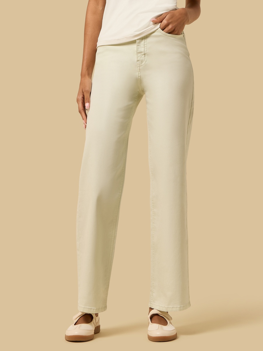 Stretch Wide Leg Pants