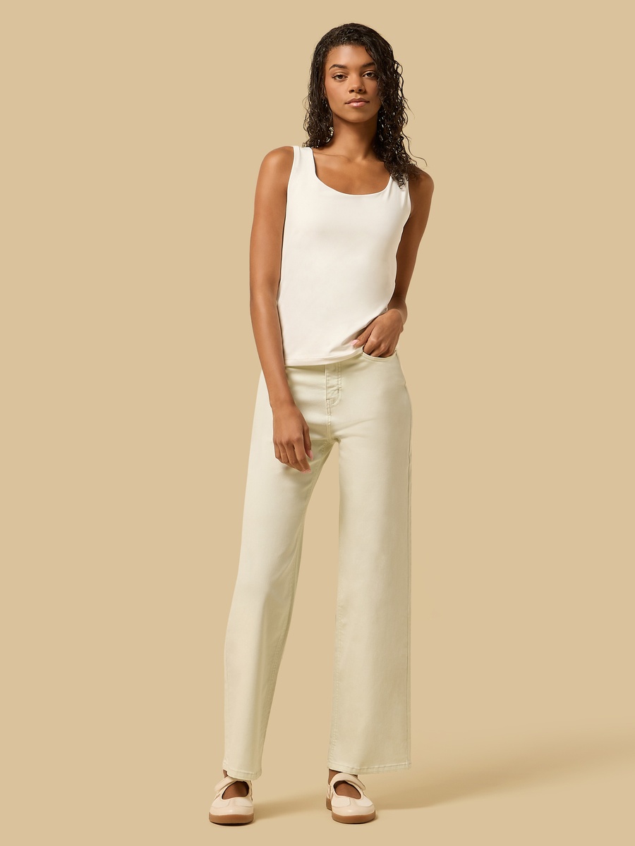 Stretch Wide Leg Pants