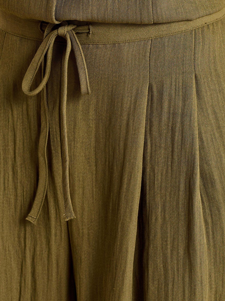 Pleated Wide Leg Pants