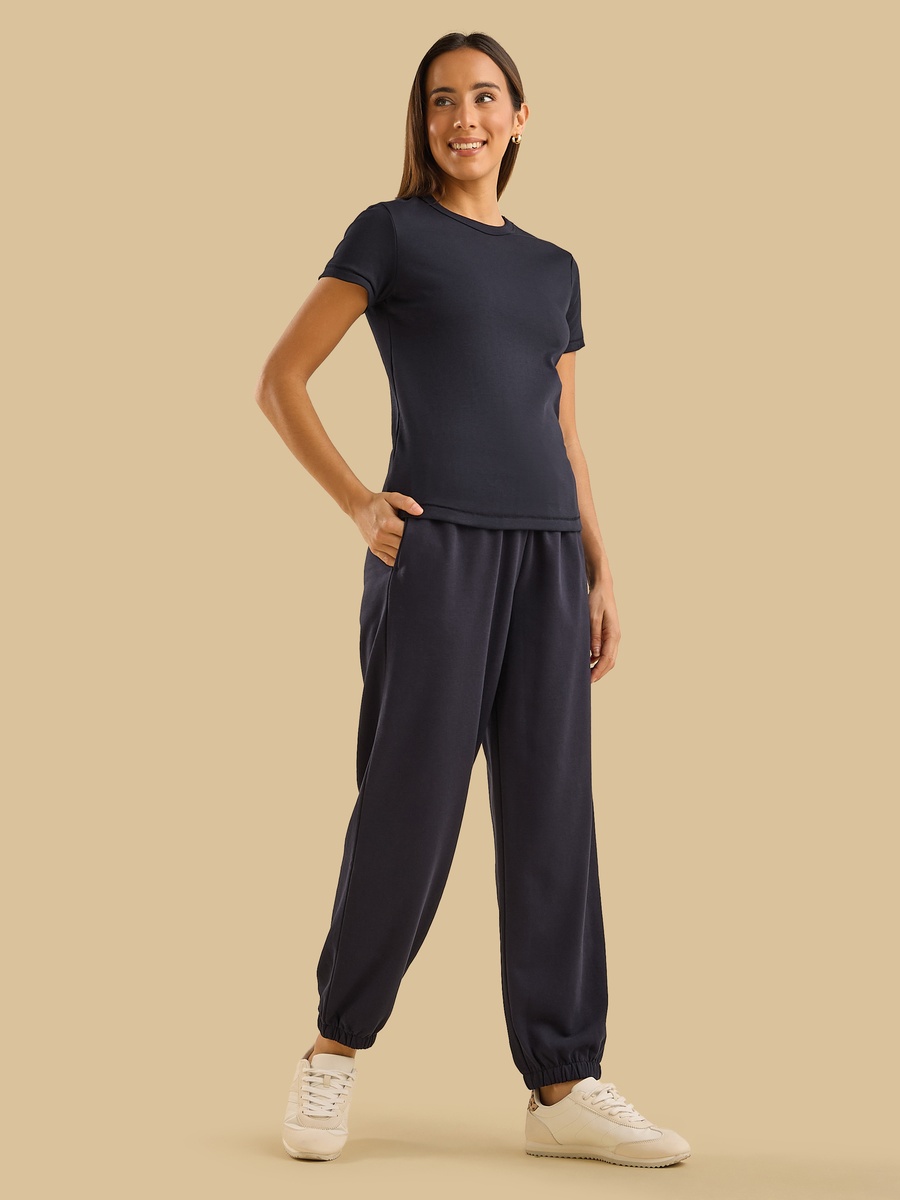 Terry Joggers with Elastic Hem