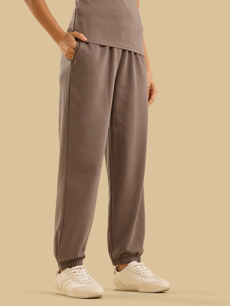 Terry Joggers with Elastic Hem